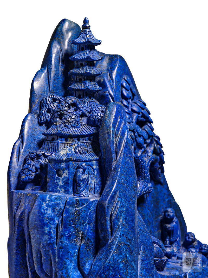 二十世紀 青金石山子 | A LAPIS LAZULI BOULDER - 图2